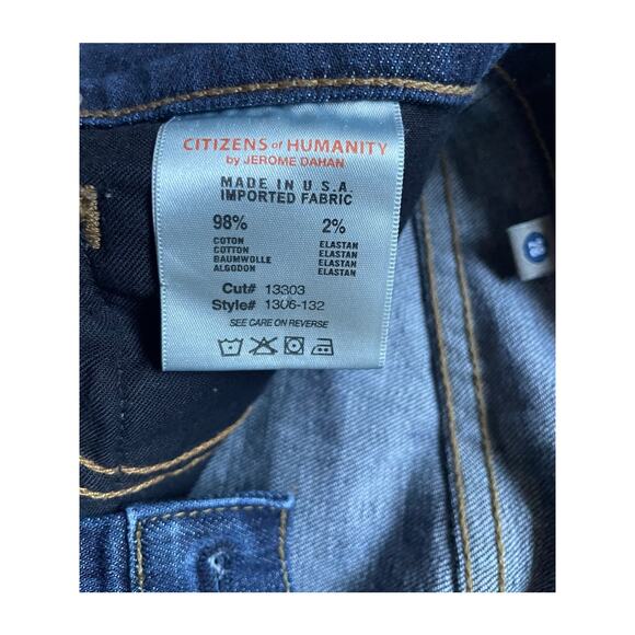 Citizen of Humanity Elson Medium Rise Straight Leg Size 28 jeans Cotton Classic - Picture 9 of 9